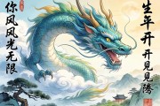 風(fēng)光無限，云開見龍騰