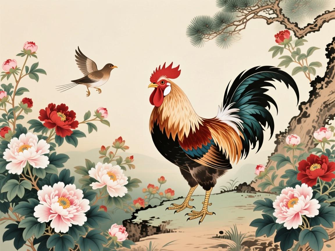 百花深處聞雞鳴