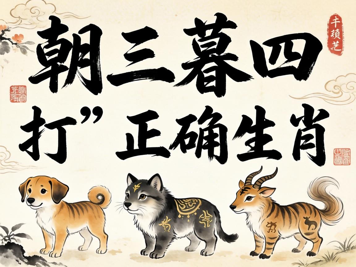 朝三暮四打一正確生肖