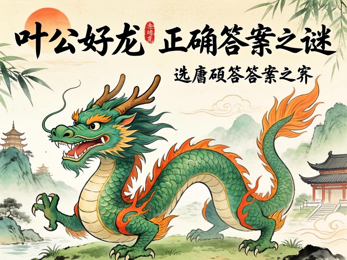 葉公好龍與正確答案之謎